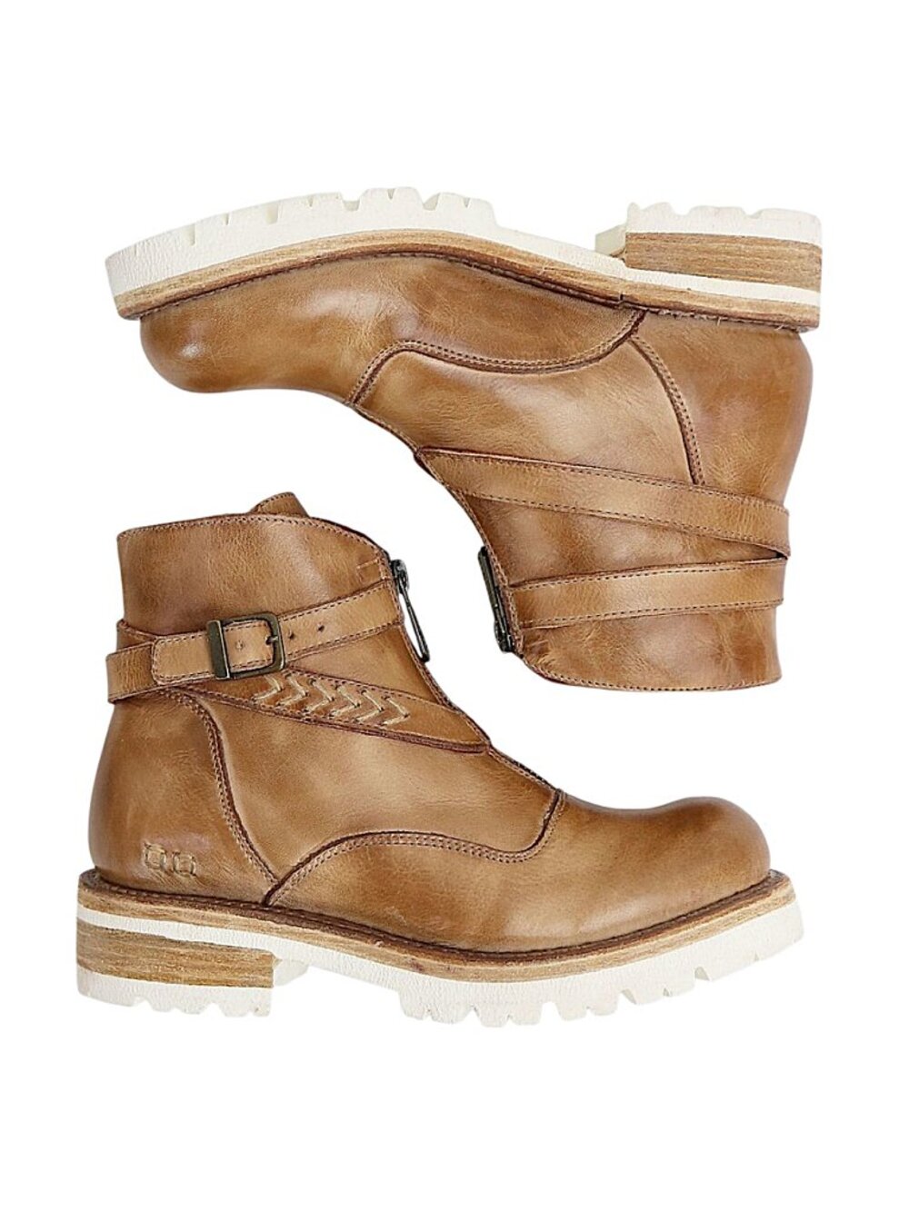 BED/STU Dessa Booties Tan Rustic - Picture 2 of 7